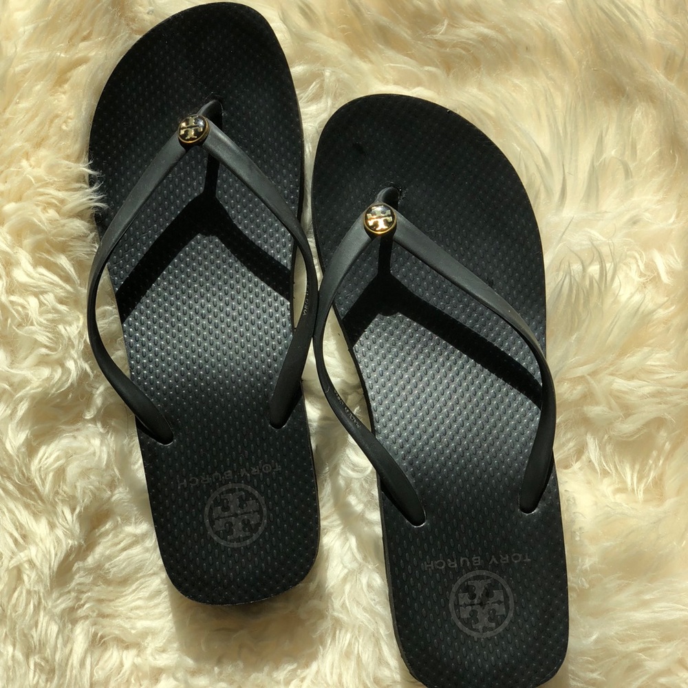 Tory Burch Rubber Wedge Flip Flop w Box 9